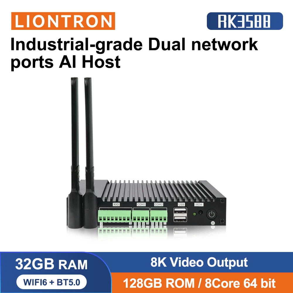 Liontron Mini PC Android 12 OS 32GB 128GB Desktop Computer Dual-Band WiFi USB Bluetooth With GPIO KIO Port Linux Debain Ubuntu