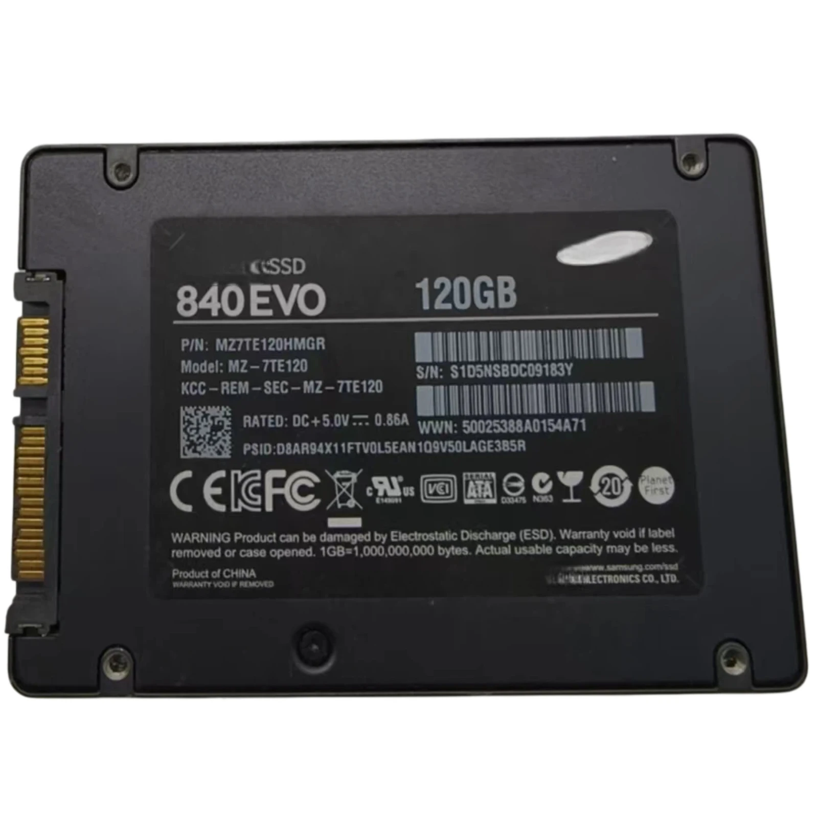 MZ7TE120HMGR MZ-7TE120 120GB SSD Solid State Drive Fits For Samsung