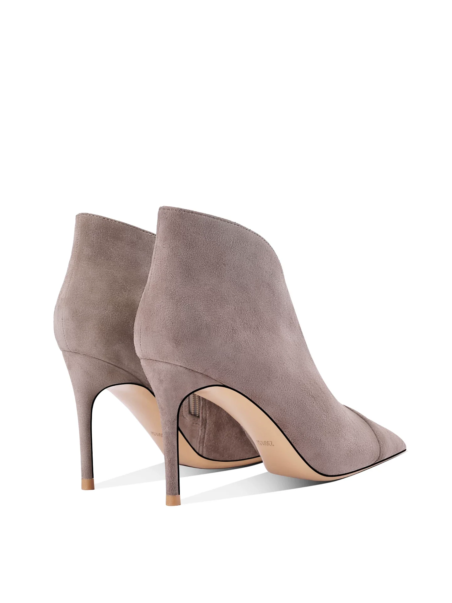 Autumn and Winter Pointed Suede Side Zipper Deep Mouth Single Shoe Banquet Large Size Small Size Thin Heel High Heel Women Boots