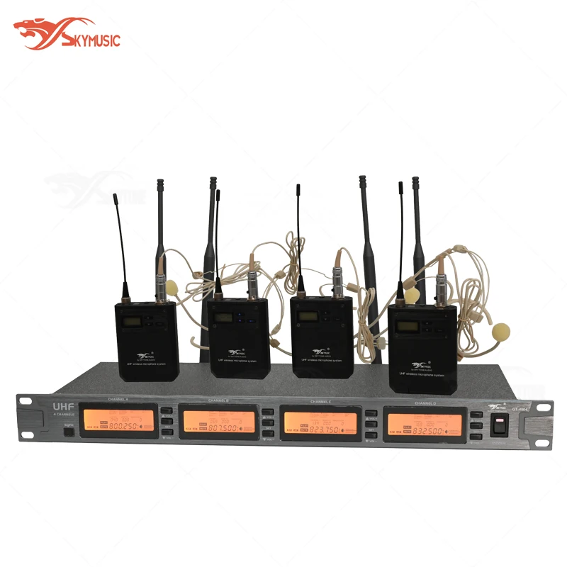

GT4004-B40 Professional UHF Wireless Microphone with PLL Phase Locking and Frequency Matching