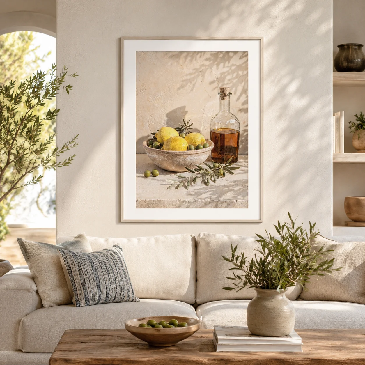Mediterranean Essence Poster,Canvas Wall Print,Modern Art Illustration,HighGrade Home Decoration Artwork for Bedroom,Living Room