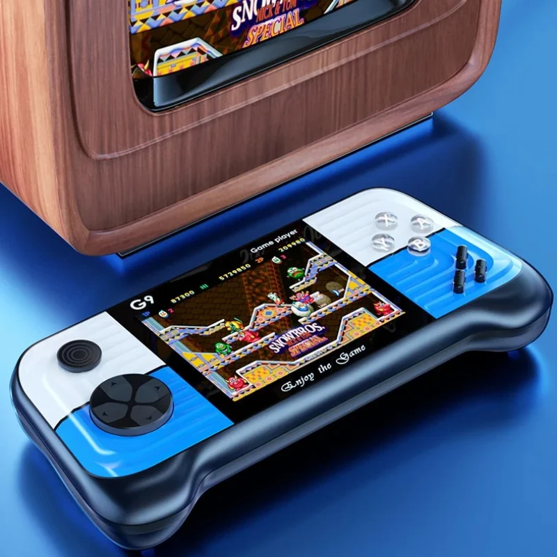 666 ألعاب صغيرة وحدة تحكم بجهاز لعب محمول مدمج كلاسيكي ريترو G9 لاعب دعم التلفزيون خارج مع لوحة الألعاب للأطفال والكبار هدية الكريسماس