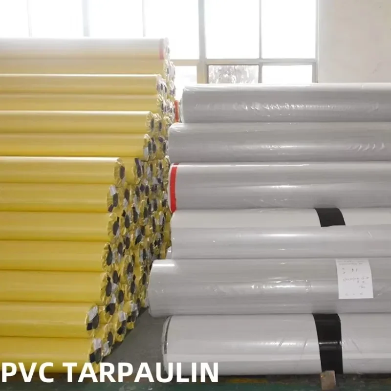 【From China】Hot Waterproof Soundproof Tarp Pvc Coated Tarpaulin and Tent Material for Tent Usage Stocklots
