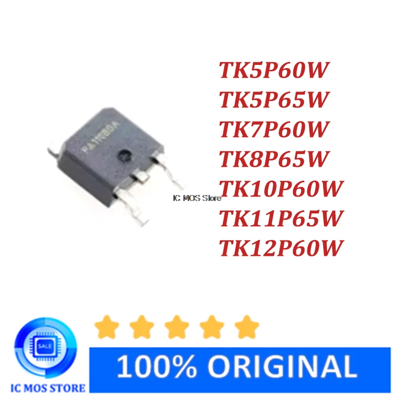 

10PCS TK5P60W TK5P65W TK7P60W TK8P65W TK10P60W TK11P65W TK12P60W TO-252