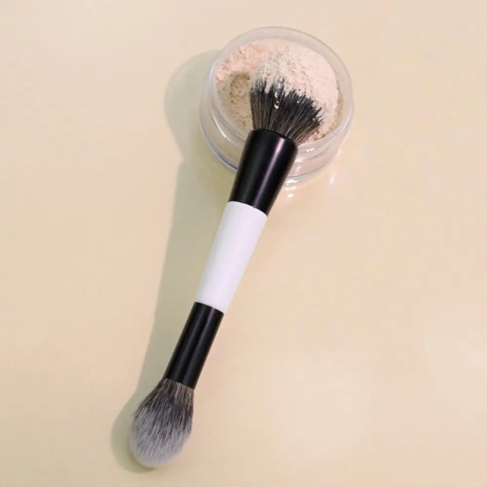 Pincel facial de contorno f4 de ponta dupla, alta cobertura, multiuso, sombra, corretivo, cosméticos, beleza, maquiagem