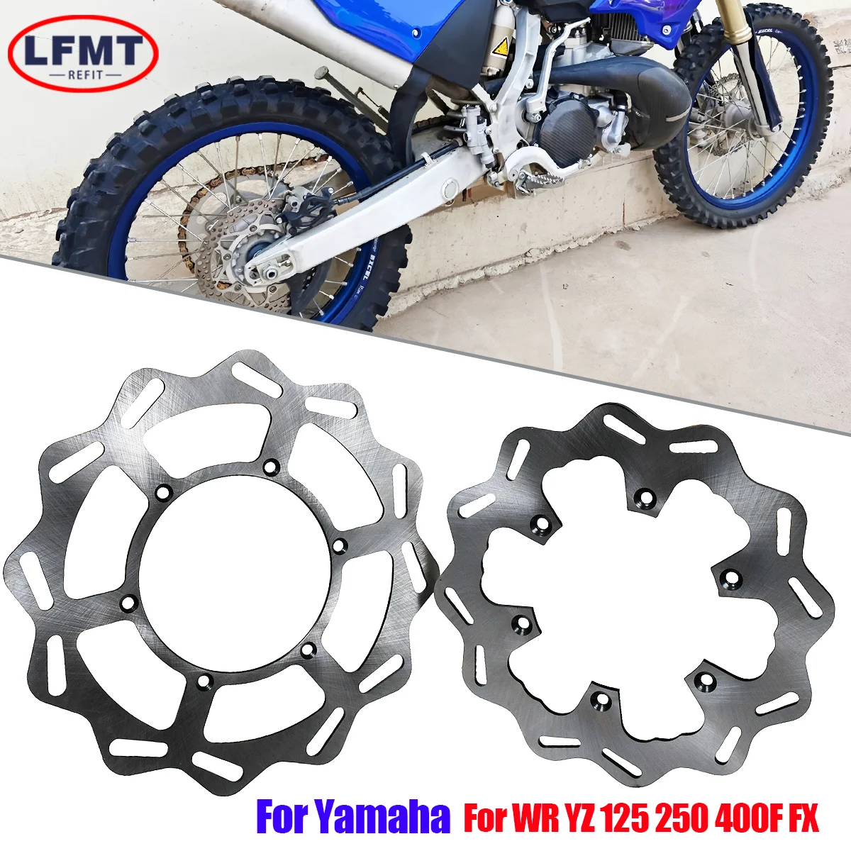 Stainless Steel Rear Brake Disc 240mm 245mm Motorcycle Brake Rotor For Yamaha YZ125 YZ250F WR250F WR450F Off Road Accessories
