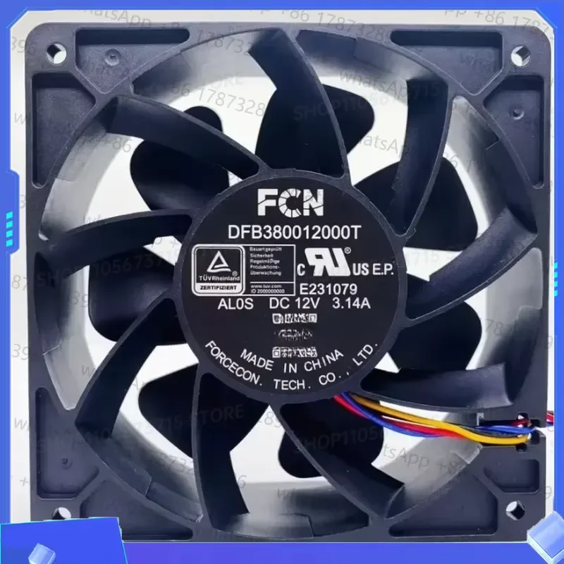 for DFB380012000T AL0S FCN Fan DC12V 3.14A for Antminer S19 S19pro L7 S17 T17 INNOSILICON Miner A10 A11 T2T view 6