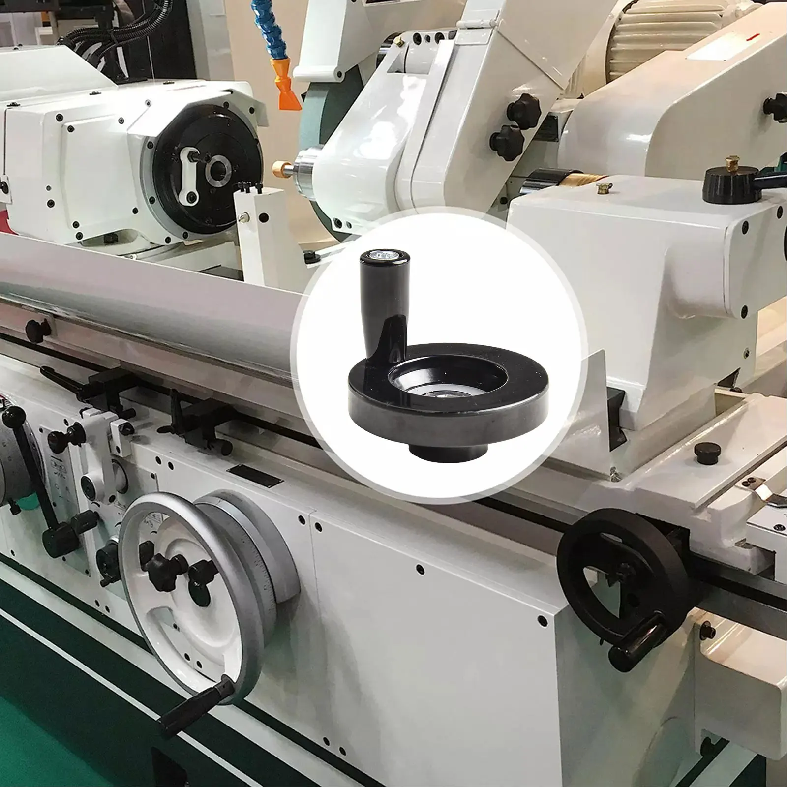 Round Hand Wheel For Milling Machine Black Bakelite Lathe Hand Wheel Replace With Rotating Handle For Industrial Machine Tool