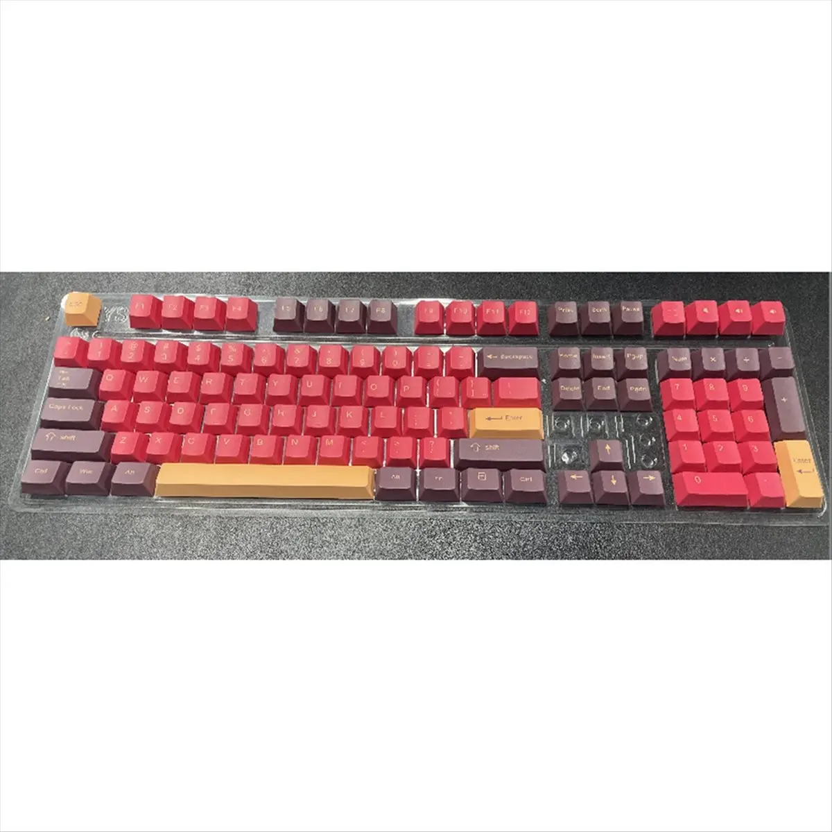 Exclusive 115-Key Pbt Sublimation Process Mechanical Keyboard Keycap with Key Puller for 61/87/104/108/Numeric Keyboard
