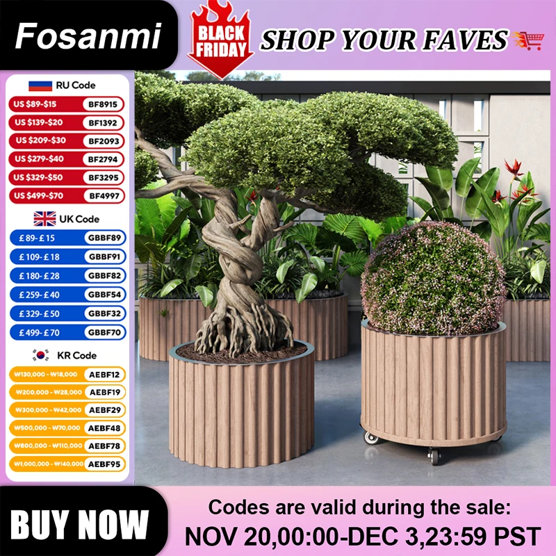 

Aluminum Alloy Flower Box Flower Pot Veg Planting Box Store Decoration Flower Grow Pot Home Courtyard Planting PlantersEquipment