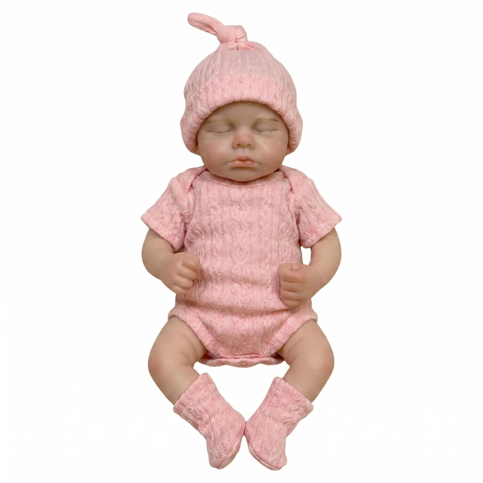 Picture 6: NPK 6-Inch Platinum Silicone Doll Loulou with Mini Accessories Soft Elastic Palm Handy Full Solid Collectible Toy