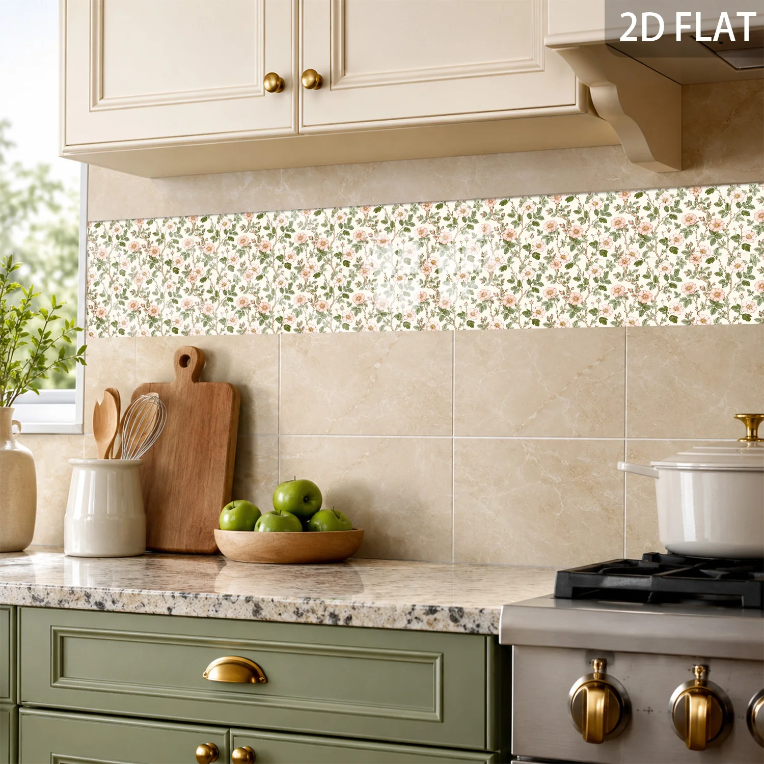 Vintage Ornate Tile Stickers Self‑Adhesive 5.5x11 Inch Wall Decor For Kitchen Backsplash Bathroom Home Art Decal Makeover