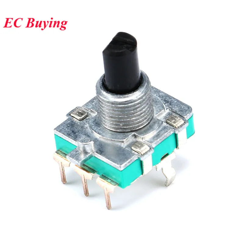 5 pz/lotto 360 Gradi Angolo Rotante Encoder Audio Codifica Interruttore di Codice EC16 E16 Potenziometro Digitale Lunghezza Della Maniglia 15mm