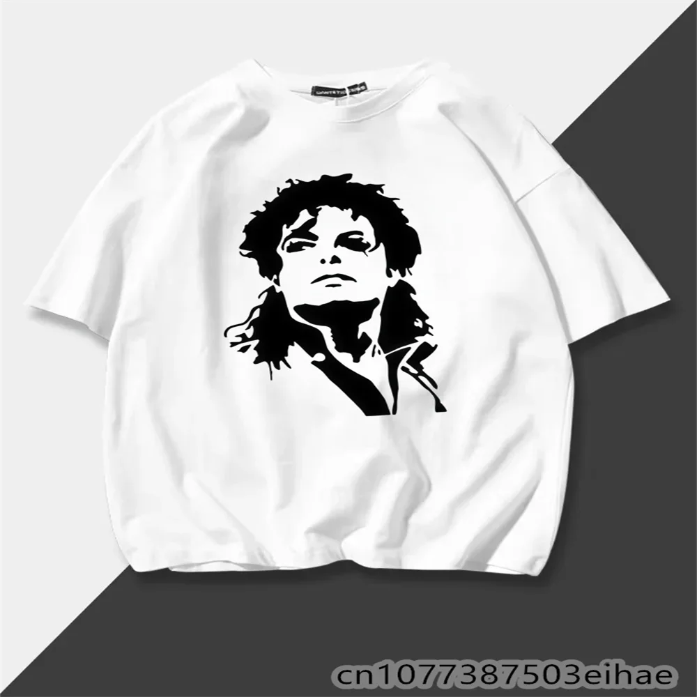 Ricky P Michael Jackson Bad T-shirt, Heavyweight 100% Cotton, Loose Fit, Casual, Unisex Streetwear T-shirt Graphic T Shirts