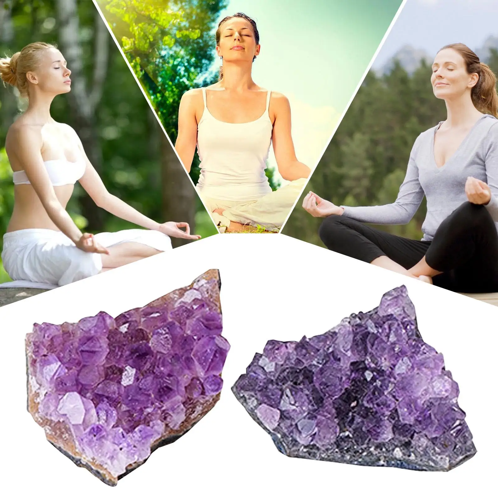 Natural Raw Amethyst Quartzs Purple Crystal Cluster Healing Stones Specimen Home Decoration Crafts Decoration Ornament