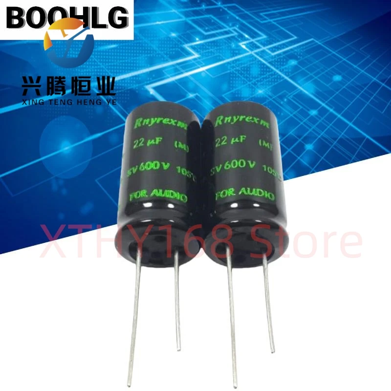 

2PCS high voltage audio power supply filter electrolytic capacitor 600V 22UF 22UF 600V 16X30