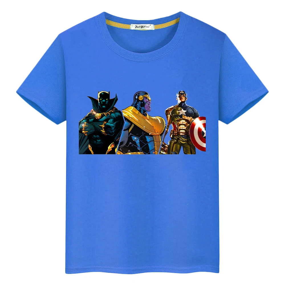 

Iron Man graphics print t shirt for kids boy 10years 100%Cotton Short Anime Tees cartoon Tops kids clothe girls y2k one piece