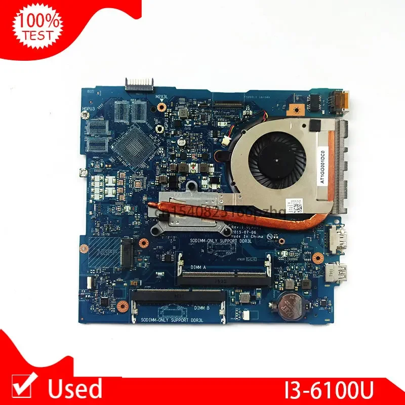 Used For DELL 15 5559 Laptop Motherboard CN-027G19 027G19 27G19 AAL15 LA-D071P With SR2EU I3-6100U CPU