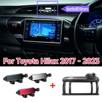 For Toyota Hilux 2017 -2022 2023 Car Phone Holder Gravity Car Phone Air Vent Mount Fixed Navigation Bracket Base Car Accessories