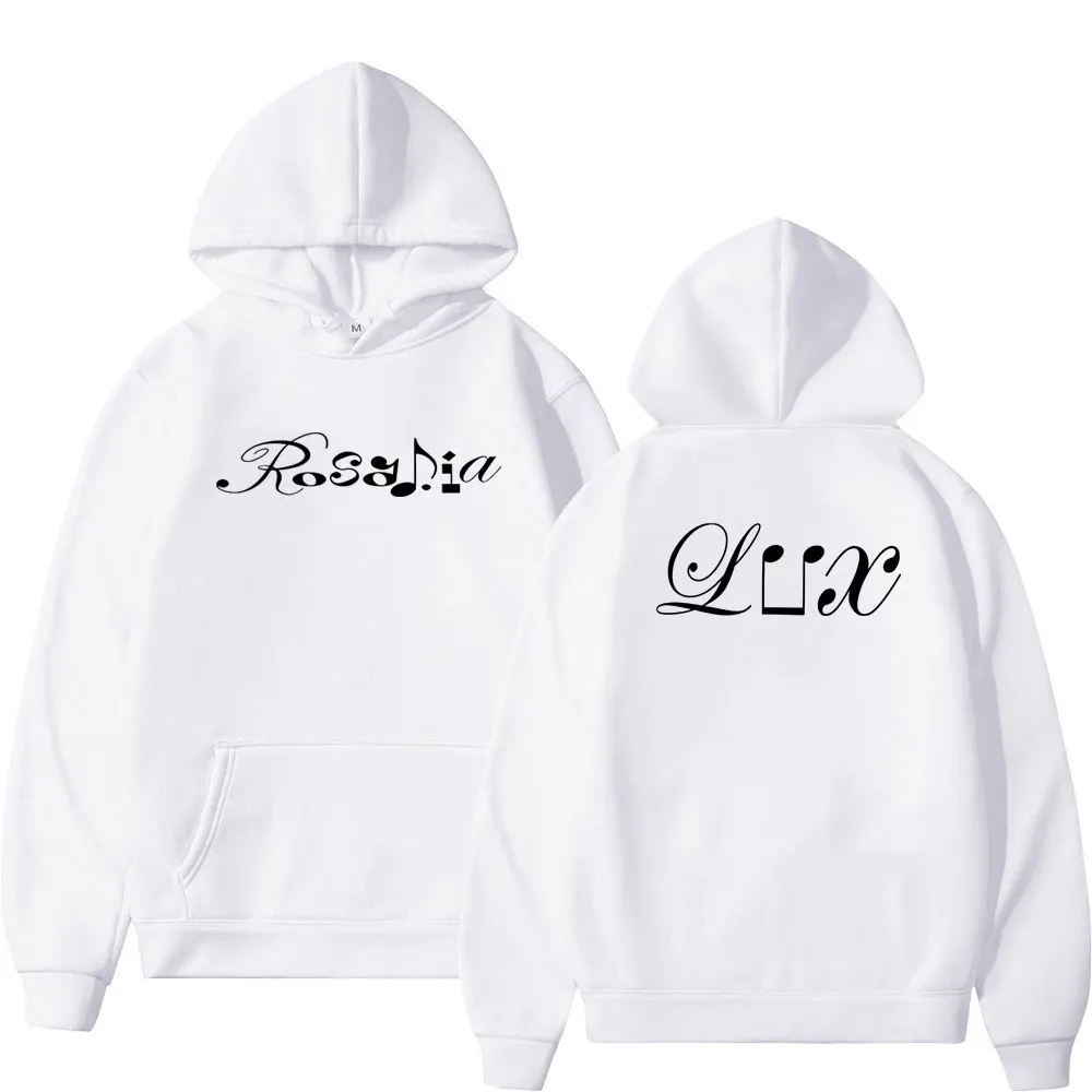 Rosía LUX رمز الموسيقى Merch هوديي الرجال النساء طويلة الأكمام سترة أنيقة على الموضة Harajuku ملابس رياضية كاجوال للخريف والشتاء #4