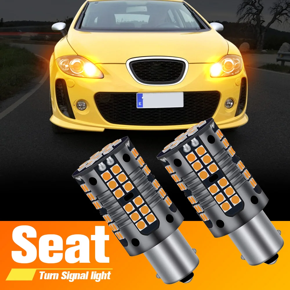 

2x LED Turn Signal Light Lamp PY21W BAU15S Canbus For Seat Toledo Leon MK1 1M MK2 1P Ibiza MK3 MK4 MK5 Arona Altea Exeo Alhambra