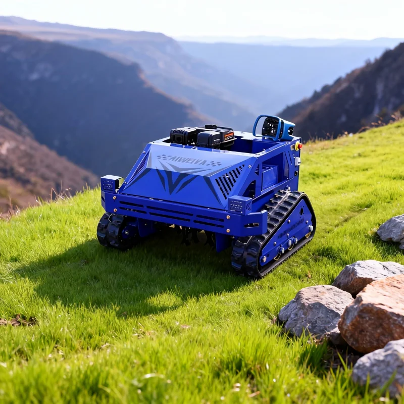 

Индивидуальная газонокосилка с дистанционным управлением - многофункциональная роботизированная модель китайского производства для большого садового сельского хозяйства