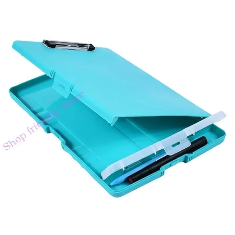 594A File Case with Clipboard, File Document Folder Box with Clipboard and Pen Case