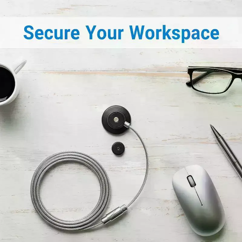 Secure Your Notebook with Phone External Laptop Round Keyhole and Anti-theft Lock for Home Office