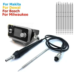 Cordless Soldering Iron Station For Dewaltt/Makita/Milwaukee/Bosch,18V 20V Battery Wireless Portable DIY T12 Welding Station