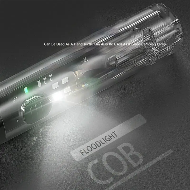 ABMS-Ultra Compact LED Keychain Flashlight With COB Technology Drop-Resistant Design Batteries Included Small Rechargeable Light