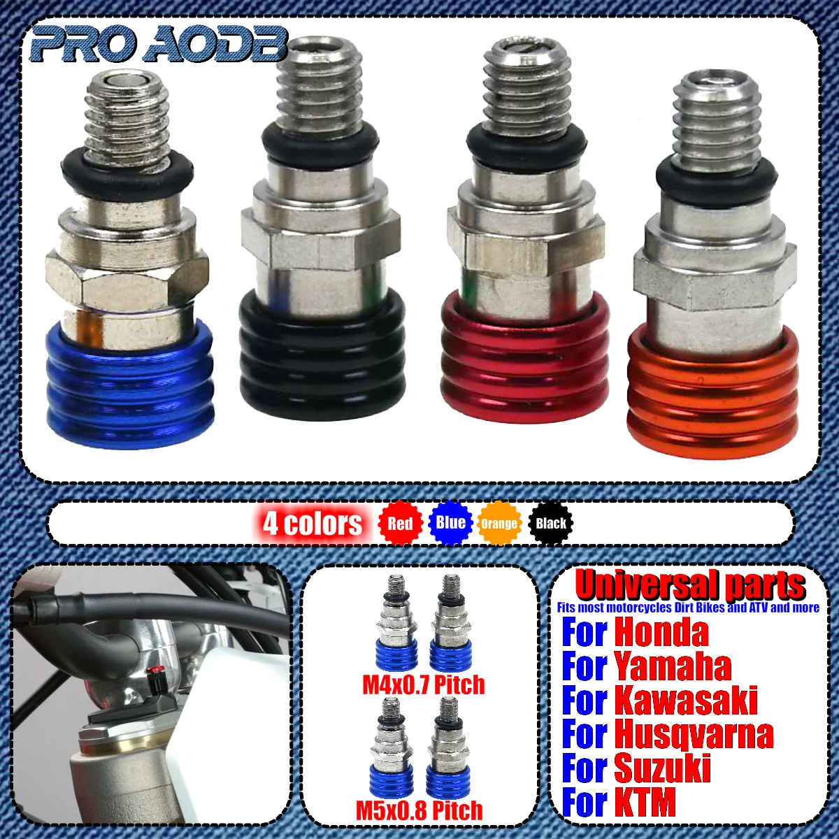 M4x0.7 Fork Air Bleeder Valves For KTM SX SXF EXC XC XCF XCW XCFW ADV For Husqvarna TE FE TC FC 85 125 150 250 350 450 500