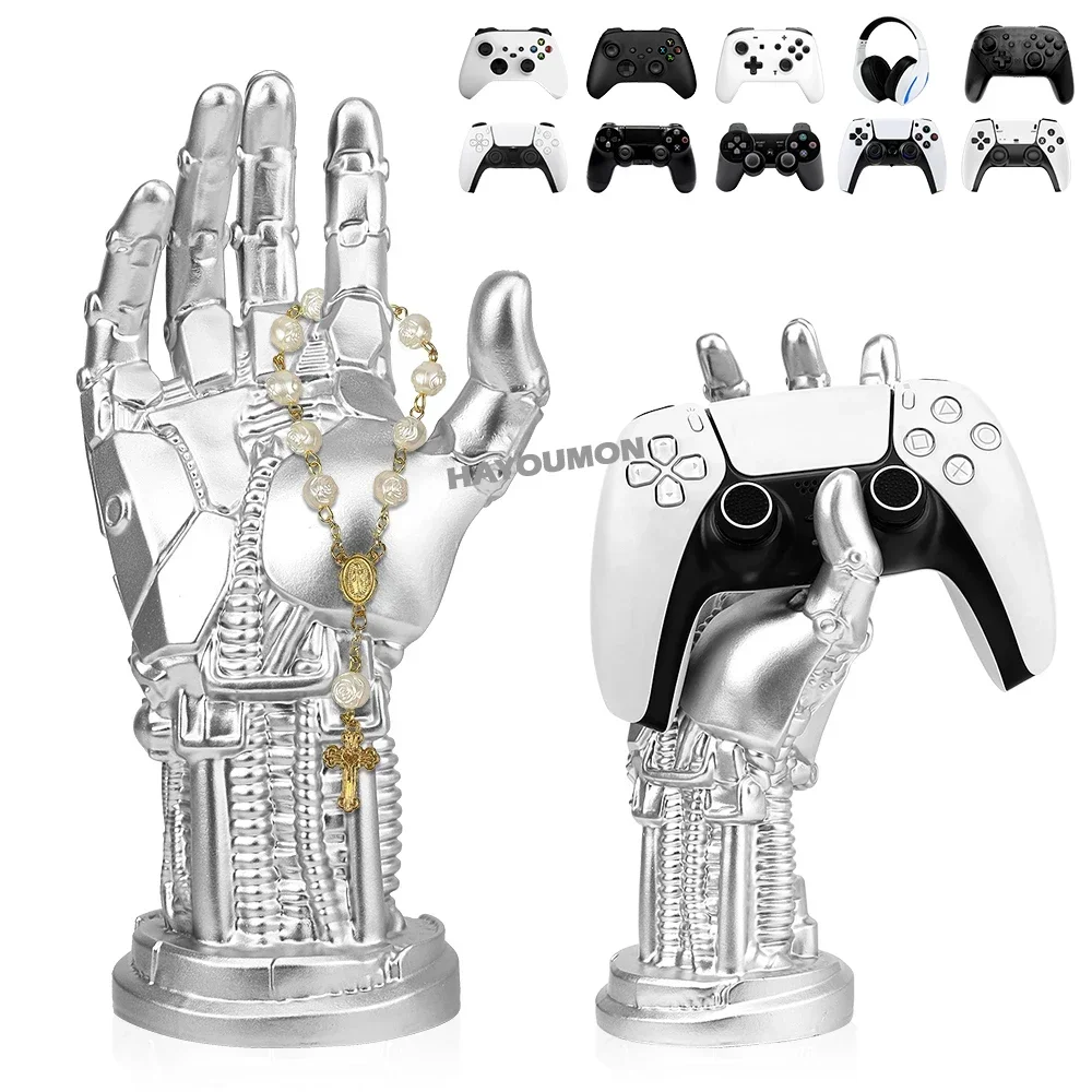 for PS5 PS4 XBOX Mechanical Handle Stand Home Decoration Gift 3D Cyberpunk Style Machine Creative Game Controller Desktop Stand
