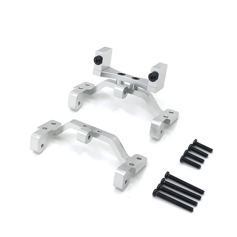 AS96-20X For MN D90 D91 D96 MN99S 1/12 RC Car Upgrade Parts Metal Pull Rod Base Seat & Axle Up Servo Bracket,Silver