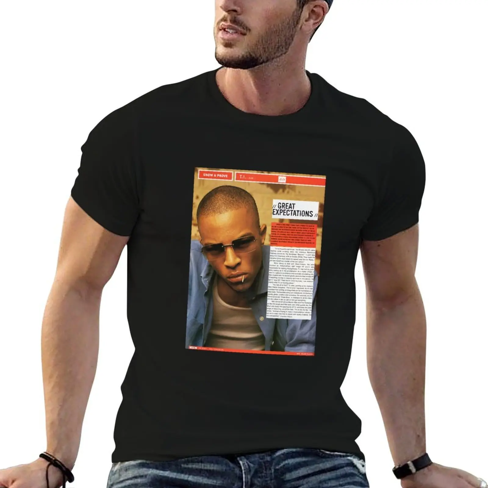 T.I. T-shirt XXL Magazine Show And Prove, t-shirt en coton pour homme, 100% coton