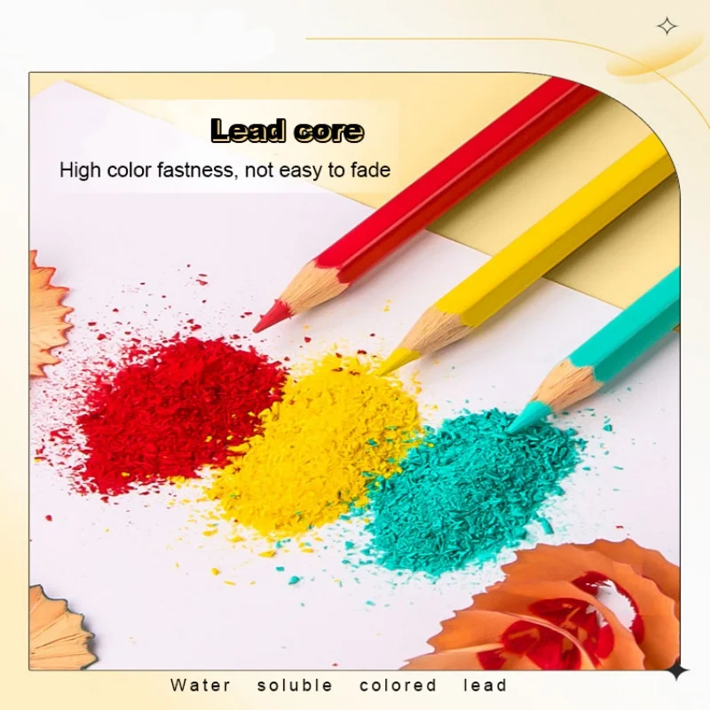 Professional Oil-Based Colored Pencils Black White Red Art Layering Blending Drawing Sketching Wooden Handle Pencil Art Supplies