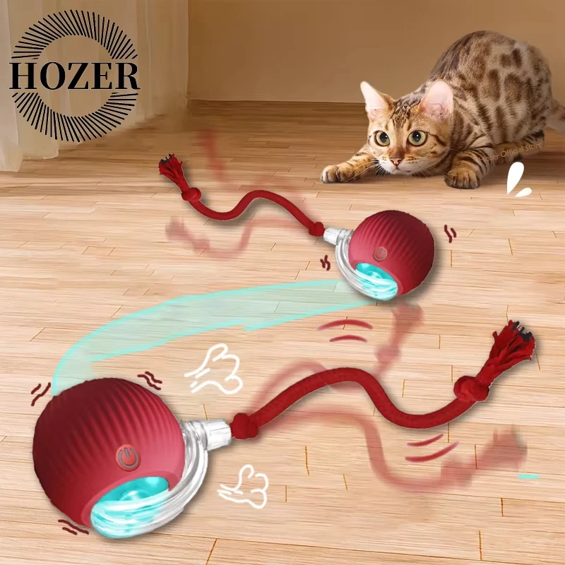 Smart Kitten and dog toy Ball Electronic interactive pet toy Mobile ball USB automatic mobile bouncing birthday gift product