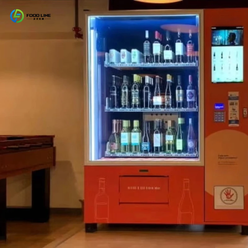 2026 New Refrigerated Vending Machine Elevator Touch Screen for Malt Beverage Cider Concert Hall Customized
