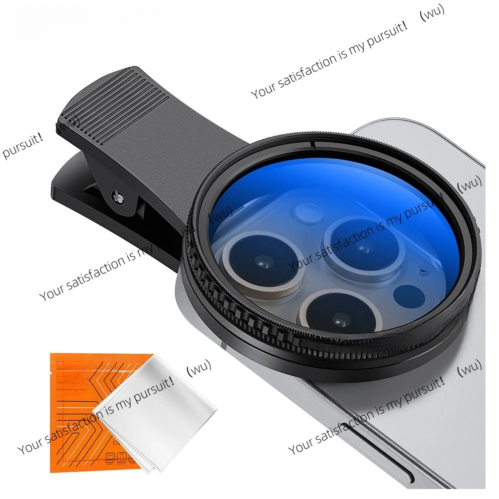 ZOCI-Clip-On CPL Circular Polarizer Filter 52mm Phone Filter for All Phone & 52mm Camera Lens Compatible,for iPhone 15 14