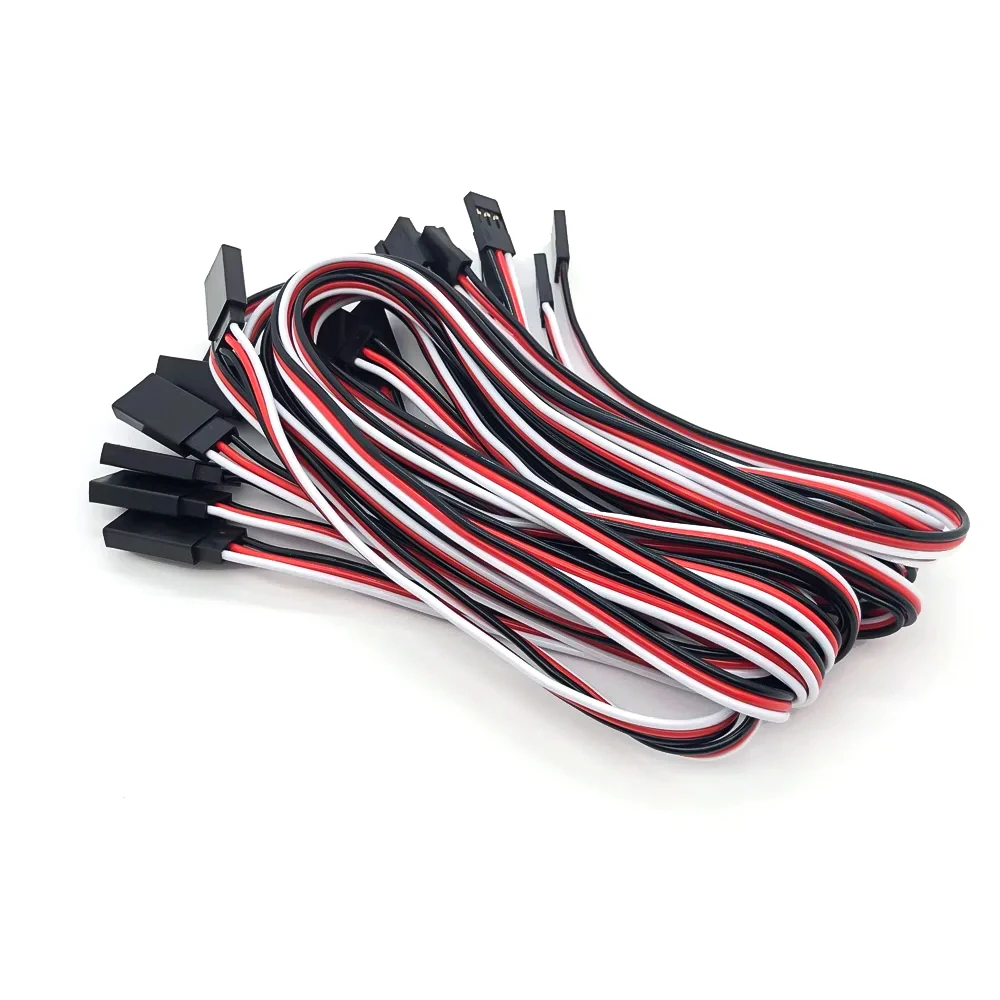 JR-Stecker Servo-Verlängerungskabel Stecker auf Buchse - 5/10/20 Stück 150mm/300mm/500mm 22AWG Kupferdraht für RC-Flugzeuge, Helikopter, Drohnen – Detail 7
