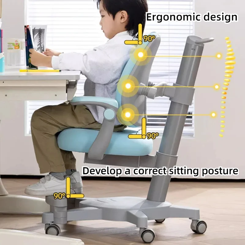 Studie Computer Rugleuning Kinderstoel Comfortabel leren Fauteuil Extra kinderstoel Schooljongen Sillones Infantiles Meubilair