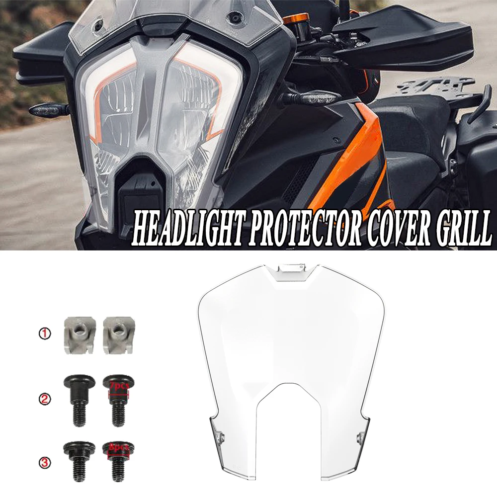 

Motor For 1290 Super Adventure ADV S R 2021 2022 2023 Headlight Headlamp Head Light Lamp Protector Guard Cover grill Protect