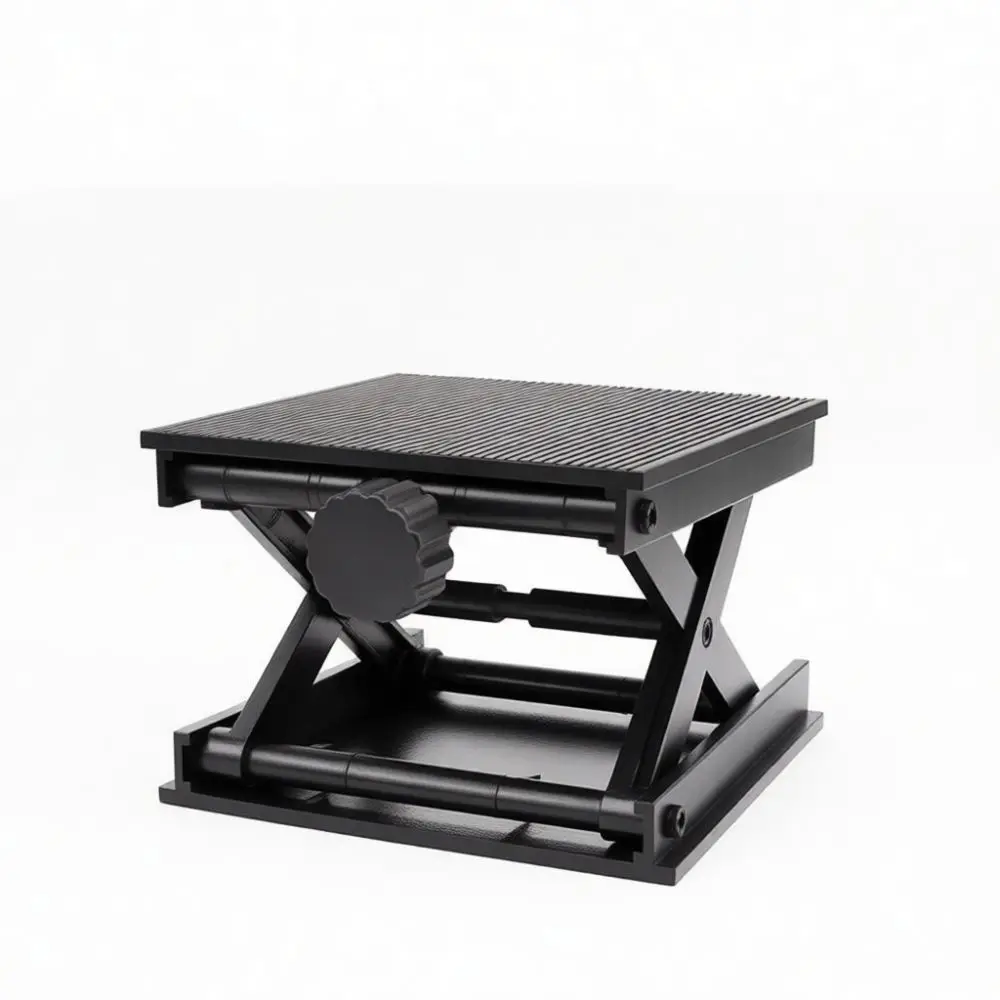 Adjustable Laboratory Lifting Platform Aluminum Alloy Precision Manual Height Stand For Laser Leveling Alignment Device