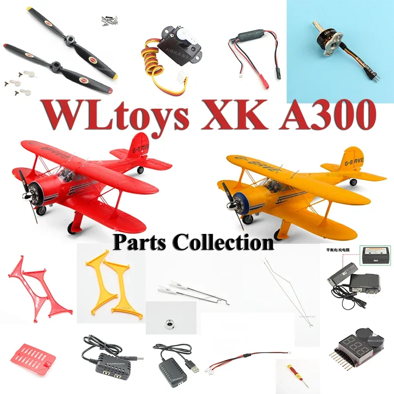 WLtoys XK A300 RC samolot szybowiec kolekcja części zamiennych silnik śmigła układ sterowania zestaw do lądowania owiewka płyta główna ESC