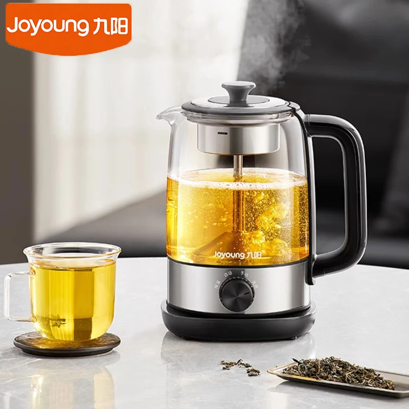 Joyoung Electric Kettle Tea Boiler 1000ml Knob Control Tea Cooker with Stainless Steel Tea Filter Heat Preservation 2024 NEW