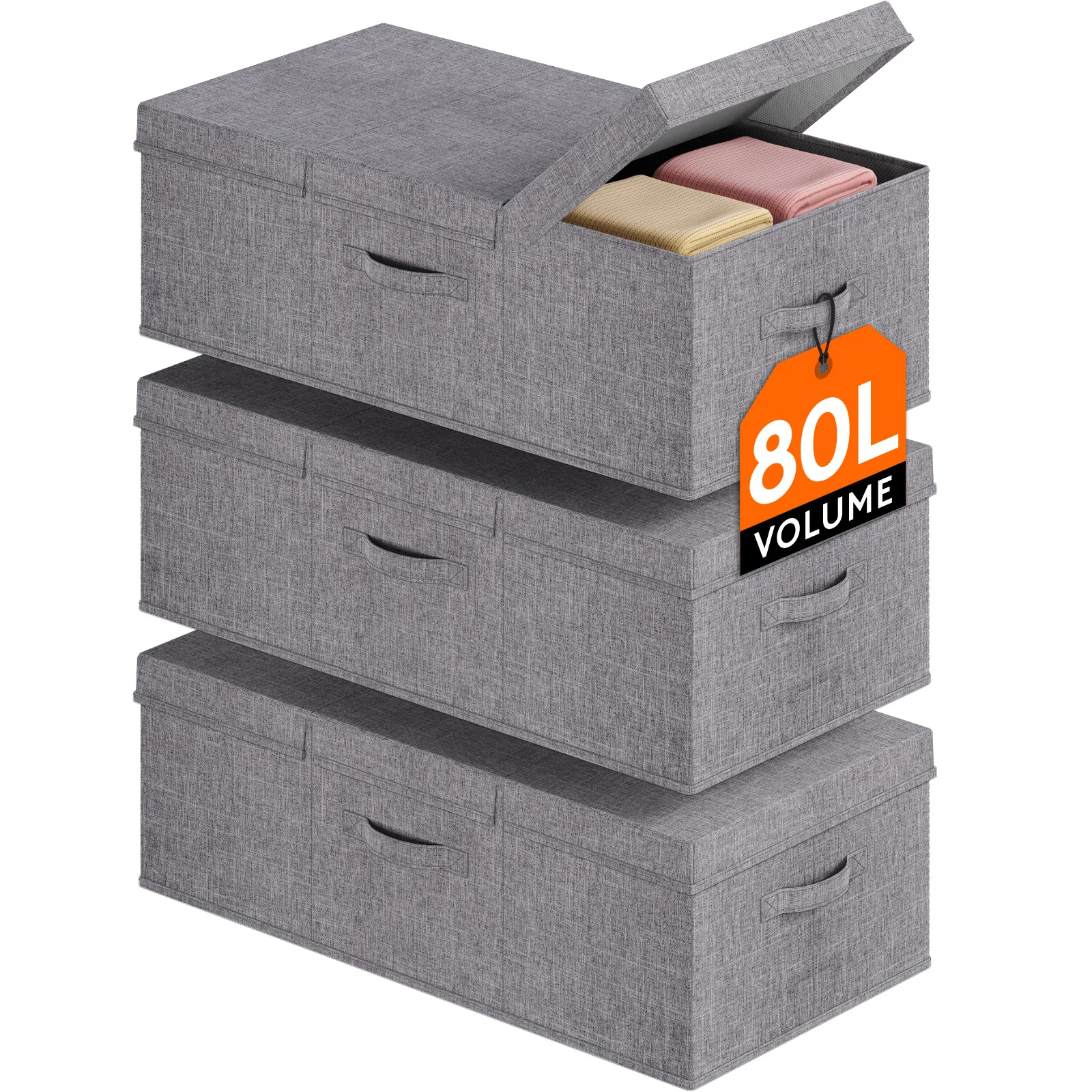 

Контейнеры для хранения под кроватью, органайзер для хранения одежды под кроватью с прочными боковыми стенками, нижним и глубоким ящиком для хранения