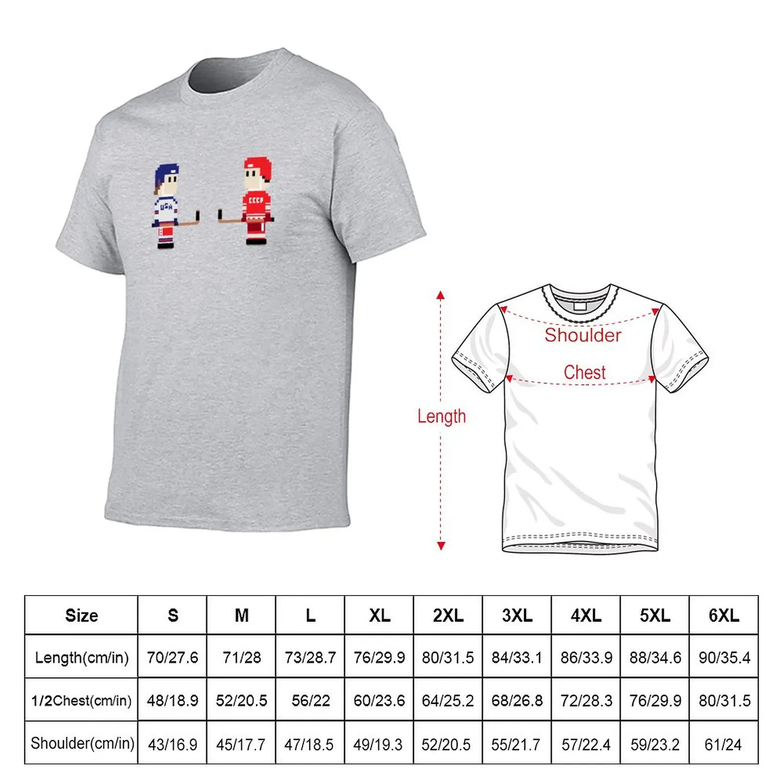 8-Bit Miracle On Ice T-Shirt for a boy customs design your own mens t shirt graphic