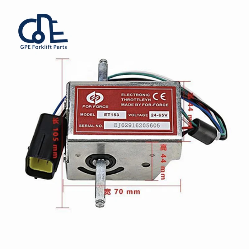 

Электронная дроссельная заслонка ET153 24-65 В, электрический прискорювач вилочного погрузчика, ручка вилочного погрузчика, регулятор скорости привода