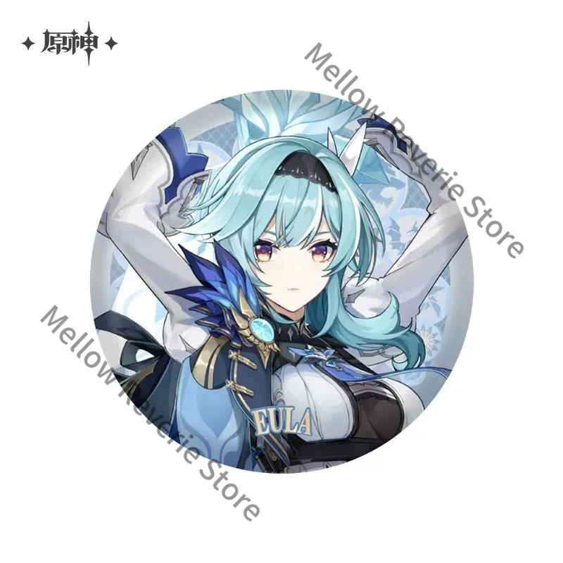 Genshin Impact Theme Series Personage Badge Gift Goods Game Ambitus Cosplay Emblem Varka Amber Kaeya Lisa Mika Noelle Eula Jean