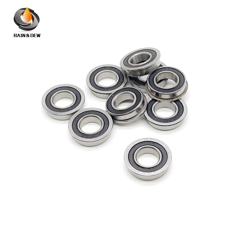 10Pcs ZZ/RS Flange Bearings  ABEC-7 Deep Groove Ball Bearing F695RS 5x13x4, F625RS 3x10x4, F623RS 5X16X5,  MF52ZZ 2*5*2.5