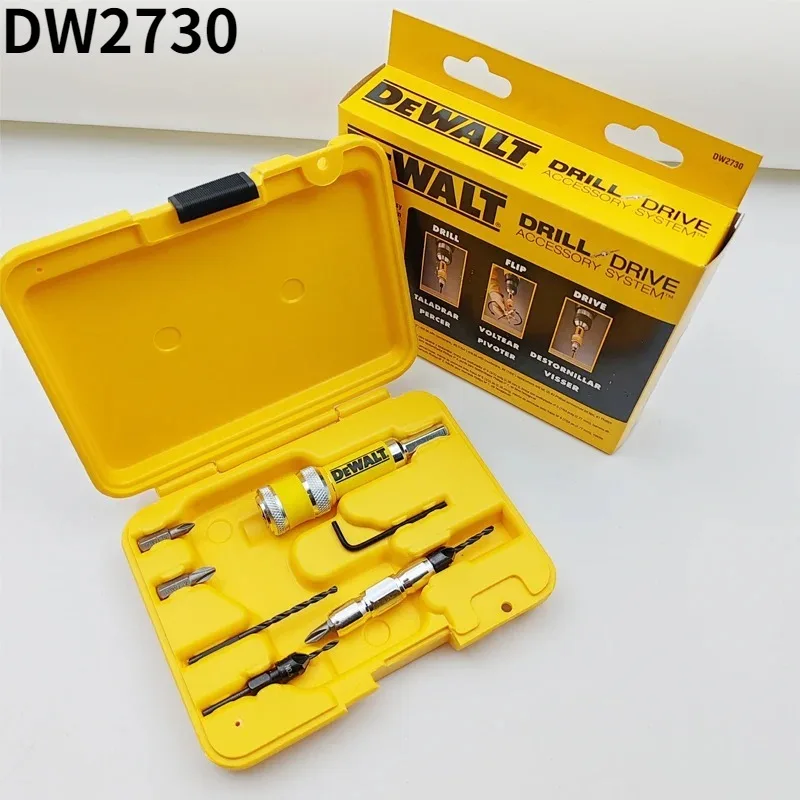 DEWALT Original DW2730 8-Piece Quick Change Driver/Drill Bit Set Woodworking Power Tool Attachments